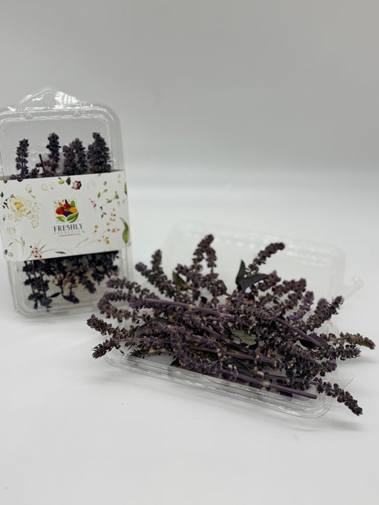 Freeze-Dried Edible Basil Flowers