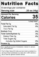 freeze dried red grapes 2oz nutrition facts