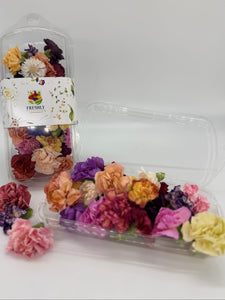 Freeze-Dried Edible Flowers (Mini Carnations and Bachelor Buttons)