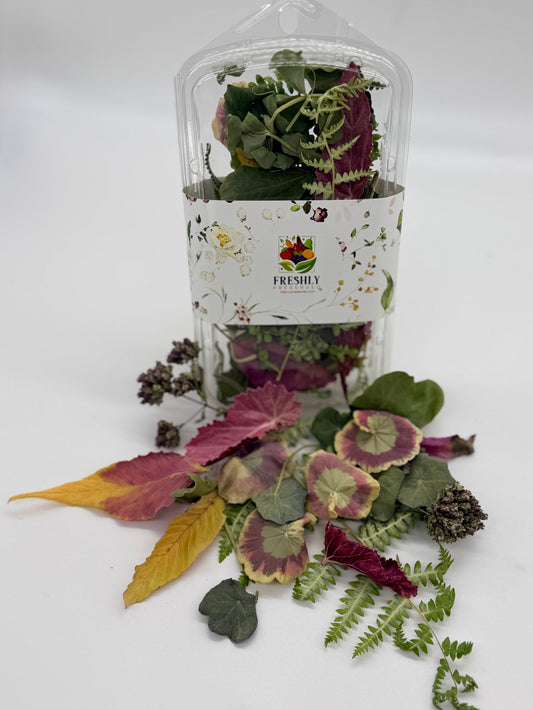Freeze-Dried Edible Mixed Leaves