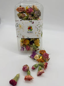 Freeze-Dried Edible Roses and Carnation Buds