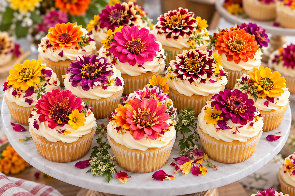 Freeze-Dried Edible Mums, Cosmos and Dahlias