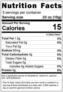 freeze dried black olives 1oz nutrition facts