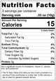 freeze dried black olives 1oz nutrition facts