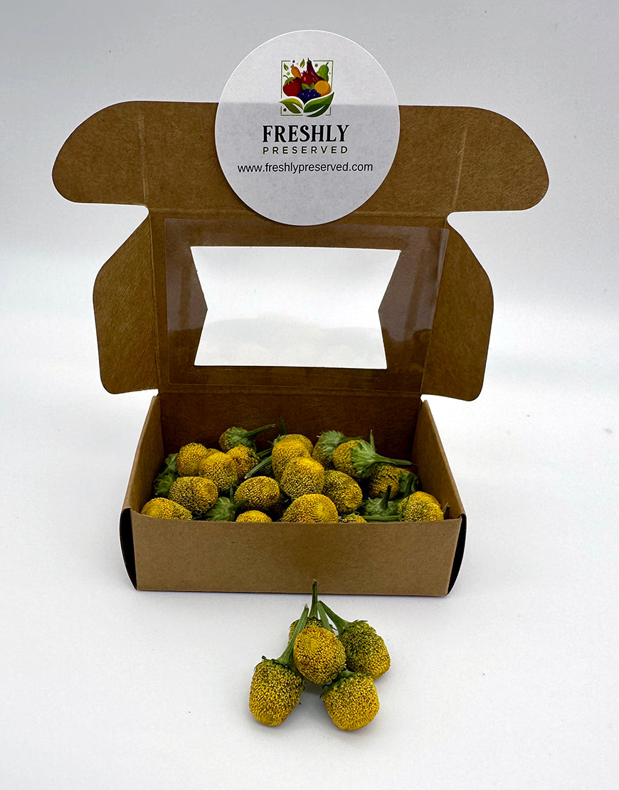 FreezeDried Edible Buzz Buttons .2oz Edible Flowers Freshly