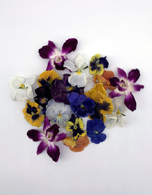 Freeze-Dried Edible Flowers Pansies & Orchids