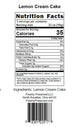 Lemon Cream Cake Bites Nutrition Facts