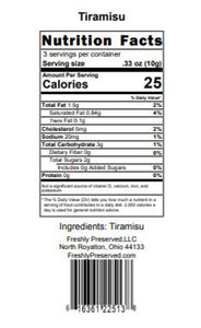 Tiramisu Cake Bites Nutrition Facts